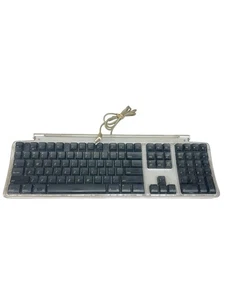 Apple Pro Silver/Black/Clear M7803 USB Keyboard MAC, Wired, 2000 Tested Working - Picture 1 of 12