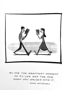 CARD & BOOKMARK "Greatest Moment in My Life is When You Walked Into It" ROMANTIC - Picture 1 of 3