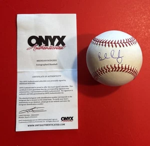 Brendan Rodgers Signed Rawlings Major League Baseball HOUSTON ASTROS Onyx COA - Picture 1 of 14