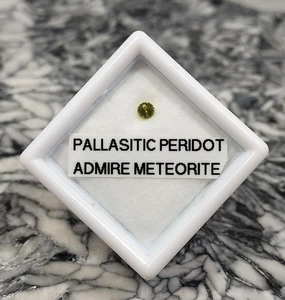 Pallasitic Peridot, .10 cts., with G.I.A. Report, Admire Meteorite, #ppv103 - Picture 1 of 3