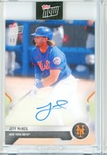 2021 Topps Now Road to Opening Day JEFF MCNEIL AUTO Autograph NY Mets 94/99