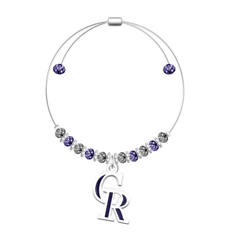 Colorado Rockies 2-Tone Bead Adjustable Bracelet Cover