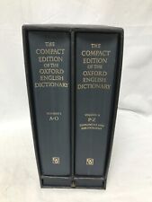 The Compact Edition Of The Oxford English Dictionary Vol. I A-O & Vol. P-Z, 1979