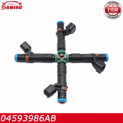 04593986AB 4Pcs New Fuel Injector For 2014-2016 Chrysler 200 Jeep Cherokee 2.4L - Изображение 1 из 4