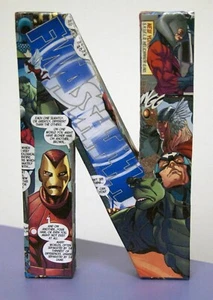 Personalized Comic Book Letter | Custom Superhero Decor | Made to order Gift - Picture 1 of 5