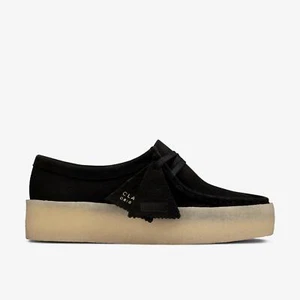 Copa Wallabee Clarks Originals para mujer negra nobuck 26158156 - Imagen 1 de 6