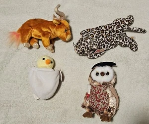 4 Ty Beanie Babys mit Etikett - Bild 1 von 2