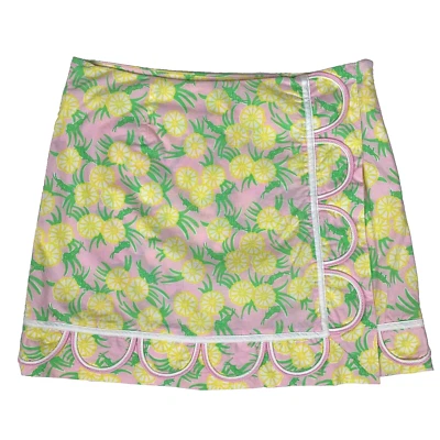 Falda corta Lilly Pulitzer Prusia envolvente sintética Ahh saltamontes talla 0 floral Foto 1 de 4