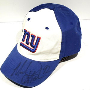 NFL Branded Vintage New York Giants Hat Signed by Michael Strayham On The Bill