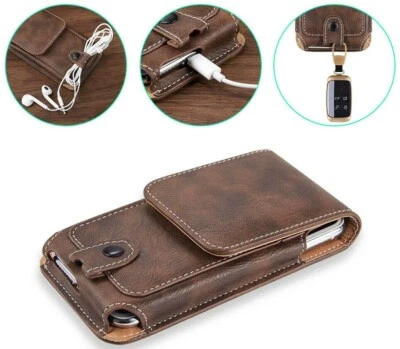 For OnePlus Nord 2 5G, Genuine Leather Workman Belt Clip Loop Card Case Holster  - Image 1 of 3