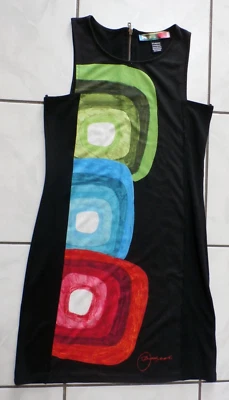 Желательный геометрический Artsy оболочка платье женщин размер M черный логотип карьера офиса H38 - Изображение 1 из 4