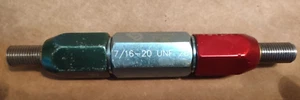 Vermont 7/16-20 UNF-2B ~ Soporte de enchufe de rosca - Go NotGo PDs = .4050 / .4104 - Imagen 1 de 3