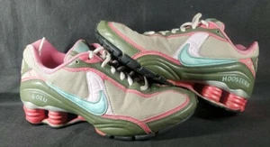 Nike + Shox Turbo IU HOOSIERS rosa oliva verde acqua donna 317732-991 taglia 6,5 rare - Foto 1 di 17