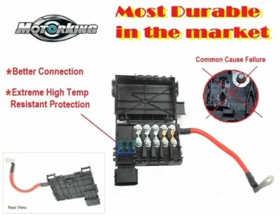 NUEVO 1C0937617 U Para Volkswagen Jetta Golf Beetle 1.8L 2.0L Caja de fusibles NBC061C Foto 1 de 4