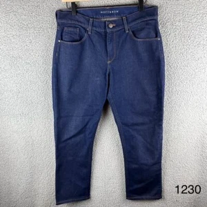 Mott & Bow Damen dunkle Waschung mittelhohe Boyfriend-Passform blaue Jeans Größe 28 x 28 gebraucht, in einwandfreiem Zustand - Bild 1 von 14