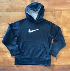 NIKE BLACK HOODIE SWEATSHIRT SMALL S  - Picture 1 of 4