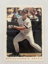 1995 Topps Cyberstats Anaheim Angels Baseball Card #104 Jim Edmonds