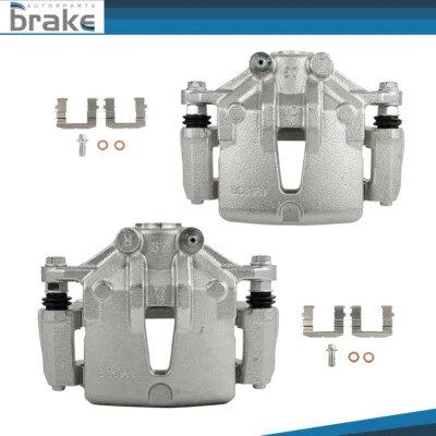 Pinzas de freno de disco delanteras 2 piezas con soporte para 2010 2011 2012 2013 KIA FORTE KOUP Foto 1 de 4