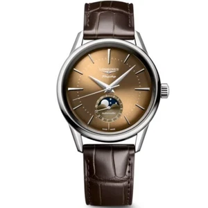 New Longines Flagship Heritage Moonphase 38.5mm Men's Watch L48154622 - Picture 1 of 4