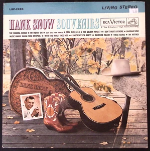 HANK SNOW SOUVENIRS RCA CAMDEN REC. VINYL LP 130-43W - Picture 1 of 6