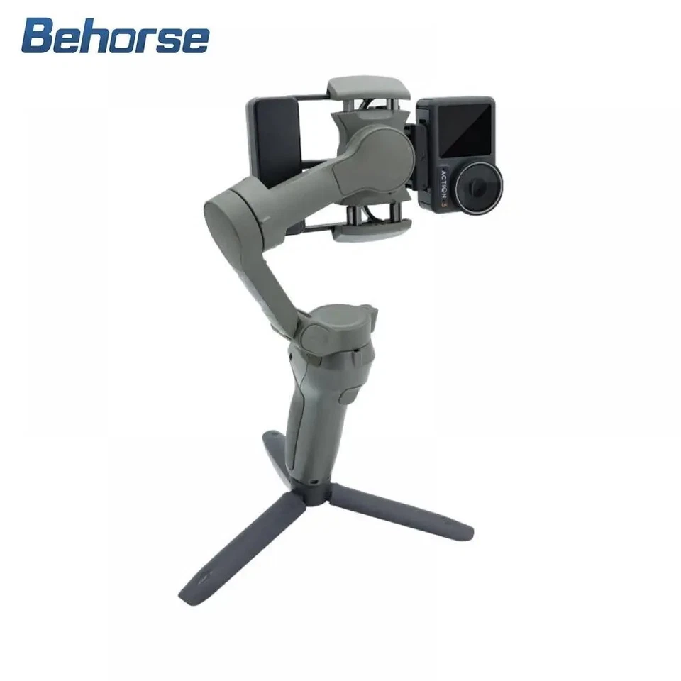 BEHORSE Universeller Action-Kamera-Adapter für DJI Osmo Mobile 6 OM 5 4 3 Mount-Adapter