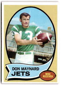 1970 Topps #254 DON MAYNARD EX/MT+ New York Jets Football Trading Card