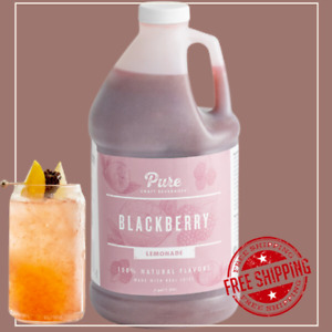 Pure Craft Beverages Blackberry Lemonade 5:1 Beverage Concentrate 1/2 Gallon -