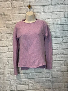 Sundance Damen Pullover Lavendel Lammwolle High Low Speckled Gr. XS - Bild 1 von 5