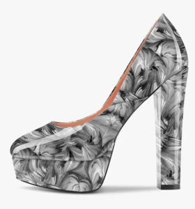 Gr.39 Aachcol Damen Plateau Plattform Chunky Blockabsatz Hoher High Absatz Heel - Bild 1 von 13