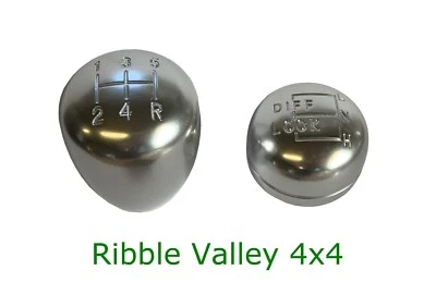 LAND ROVER DEFENDER R380 ALUMINIUM GEAR KNOB SET 1995-2006 300TDI TD5 - TF929 - Image 1 of 3