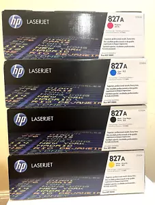 Set of 4 HP 827A Toner Cartridge CF300A CF301A CF302AC CF303A. Very clean boxes. - Picture 1 of 2