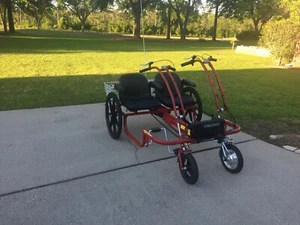 trailmate tricycle dual joy rider recumbent side by side electric assist for 2 - Picture 1 of 6