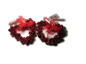 Jingle Bells Hearts Valentines Day Christmas 4.5" Craft Supply Party Decoration - Picture 1 of 6