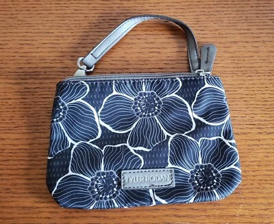 Tyler Rodan Wristlet Bag Black & white flower new - Image 1 of 3