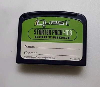LeapFrog iQuest Starter Pack 4MB Purple Cartridge Leap Frog I Quest - Image 1 of 2
