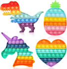 Rainbow Unicorn Dinosaur Fidget Toys Heart Stress Relief Sensory Toys Autism Lea