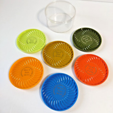Vtg Advertising Coaster Set of (6) Ritepoint USA Plastic "Have A Drink On Us"  