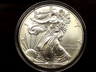 2014 AMERICAN SILVER EAGLE 1 OZ .999 FINE SILVER - Image 1 of 2