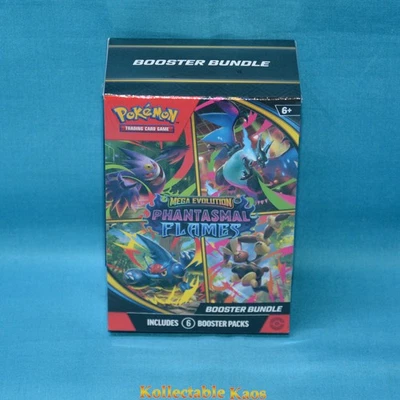 Pokemon TCG: Mega Evolution - Phantasmal Flames - Booster Bundle - New Sealed - Image 1 of 3