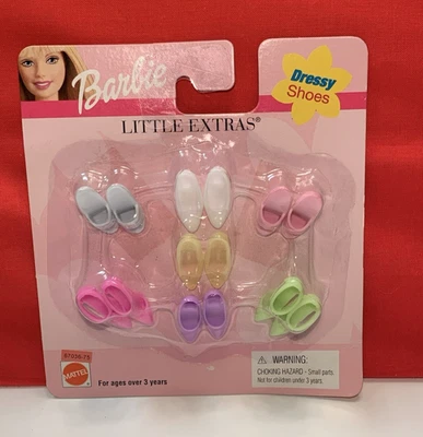 Barbie Little Extras Dressy Shoes Set With 7 Pairs of Shoes 1999 Mattel 67036-75 - Image 1 of 2