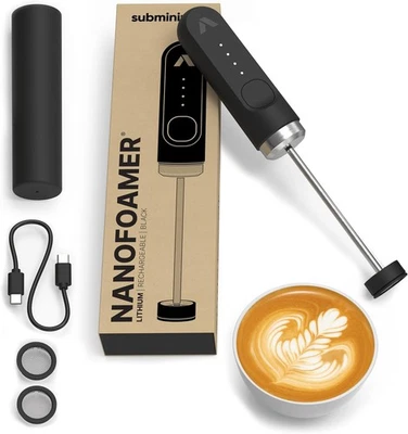 Subminimal NanoFoamer Lithium Performance Milk Foamer | USB-C Rechargeable, IP4