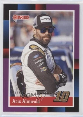 2021 Panini Donruss NASCAR Retro 1988 Purple /49 Aric Almirola #134 - Image 1 of 2