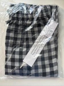 GAP KIDS Child Boy's 10 Black Plaid Sleep Pants Flame Resistant - Picture 1 of 2