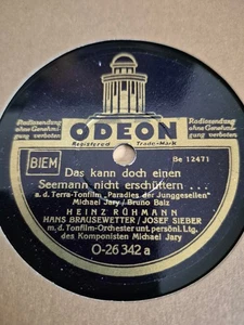 Heinz Rühmann, Das kann doch einen Seemann nicht ersch., 1939, Schellackplatte - Bild 1 von 2