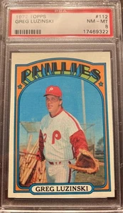 1972 Topps Baseball #112 - Greg Luzinski - PSA 8 - Picture 1 of 2