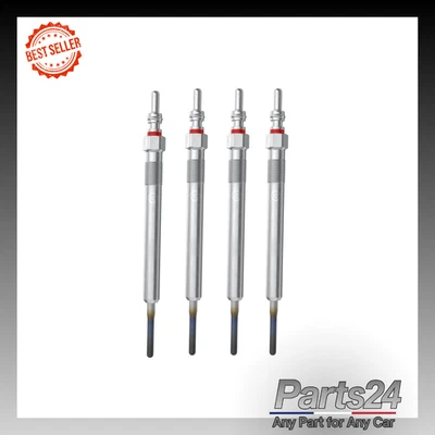 4x Glow Plugs Set fits NISSAN QASHQAI J10, J11 1.6D 11 to 19 R9M Genuine Bosch - Image 1 of 4