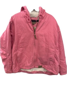 Schmidt Damen Workwear Fit For Her Rosa Canvas Mantel Sherpa Gefüttert Gr. 3X LESEN - Bild 1 von 12