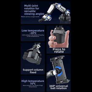 Car Cup Holder Mount Adjustable 360 Degree for Tablets and Smartphones - Picture 1 of 12