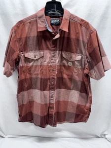 Carhartt Auburn Relaxed Fit Kurzarm Button Down Hemd mit Taschen Größe 2XL - Bild 1 von 7