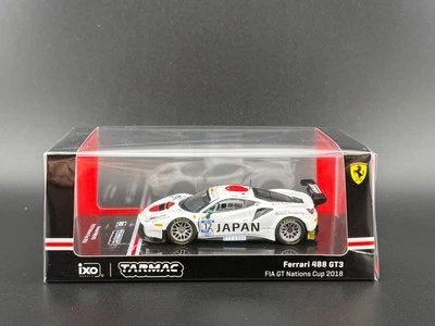 Tarmac Works Ferrari 488 GT3 FIA GT Nations Cup 2018 T. Kondo & K. Seto 1/64 - Image 1 of 4